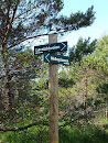 Hiking Trail Sign Løvstakkveien Melkeplassen