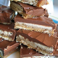 Homemade Cookie, Caramel and Chocolate Candy Bars