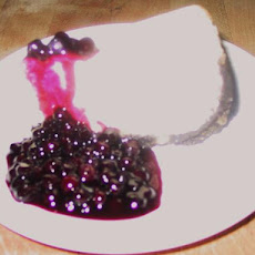 Lemon Swirl Cheesecake With Wild Blueberry Sauce