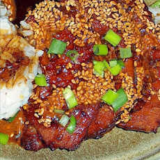 Pork With Soy Sauce and Sesame Glaze