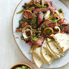 Flank Steak and Rajas Fajitas