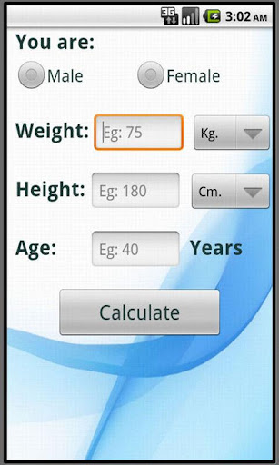 Calculate ideal weight BMI