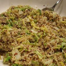 Quinoa with (Almost) Caramelized Onions and Shiitake Mushrooms Two Ways