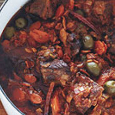 Lamb Stew Foggia Style with Olives and Fennel Seeds