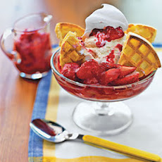 Strawberry Waffle Sundaes