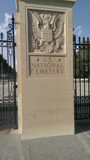 US National Cemetery Welcome Pillar