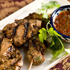 Grilled Pork Skewers with Chile Sauce