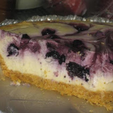 Blueberry Swirl Cheesecake