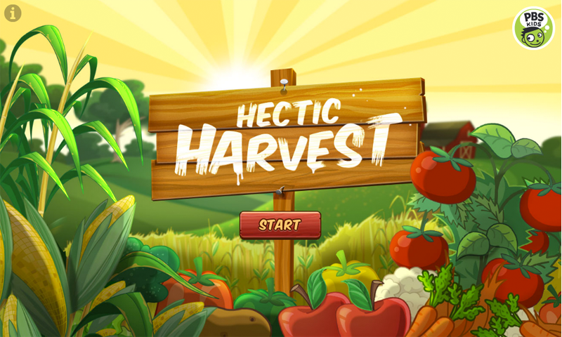 Android application Hectic Harvest from PBS KIDS screenshort