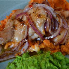 Maple Glazed Chicken with Sweet Potatoes