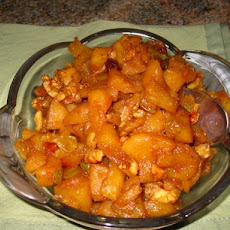 Caramelized Applesauce With Pecans and Golden Raisins