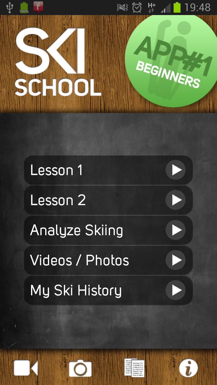 Android application Ski School Beginner screenshort