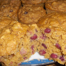 Healthy Pumpkin Pomegranate Muffins