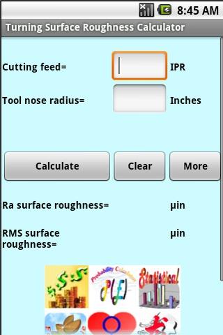 Turning Surface Roughness Cal