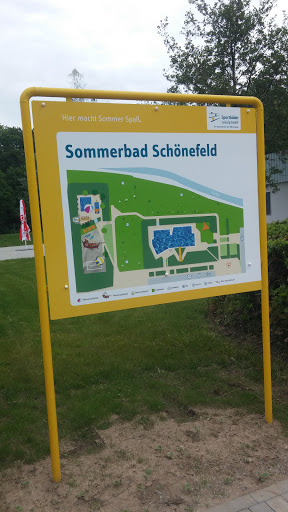 Sommerbad Schönefeld Wegweiser
