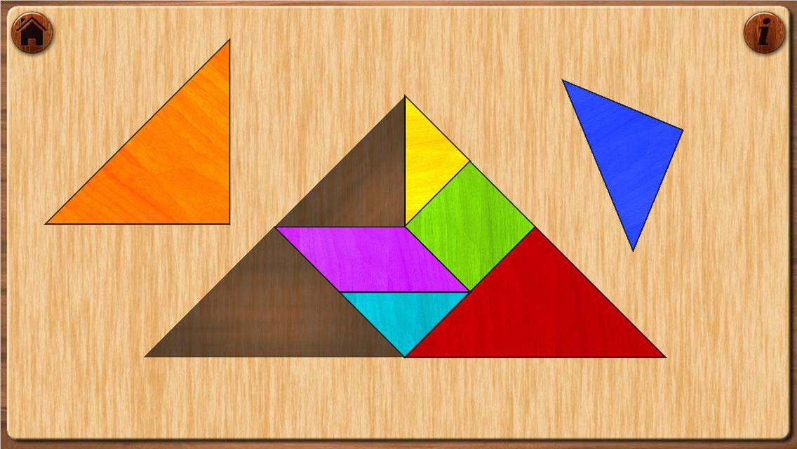 Android application Tangram puzzle screenshort