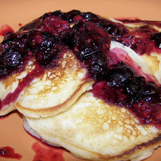 Lemon Pancakes With Berry Topping