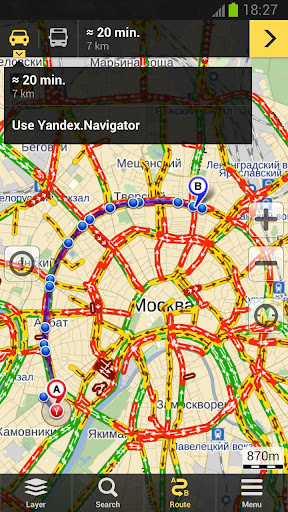 yandex-maps for android screenshot