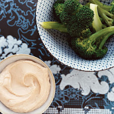 Broccoli Trees with Creamy White-Bean Dip