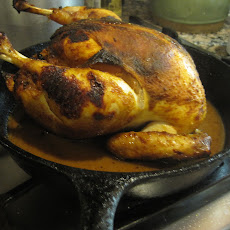 Peruvian Style Roast Chicken with Roasted Garlic
