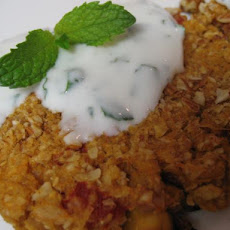Curried Chickpea Croquettes With Yogurt Sauce