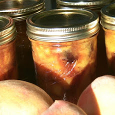 Crock Pot Spiced Peaches in Brandy