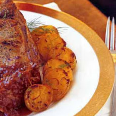 Potatoes Simmered in Saffron Butter