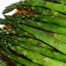 Baked Asparagus with Balsamic Butter Sauce