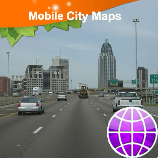 Mobile. Alabama, Street Map LOGO-APP點子