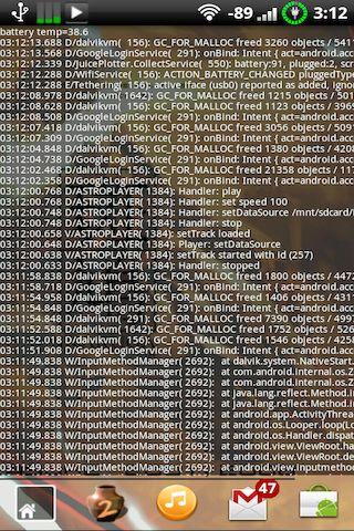 Logcat Widget