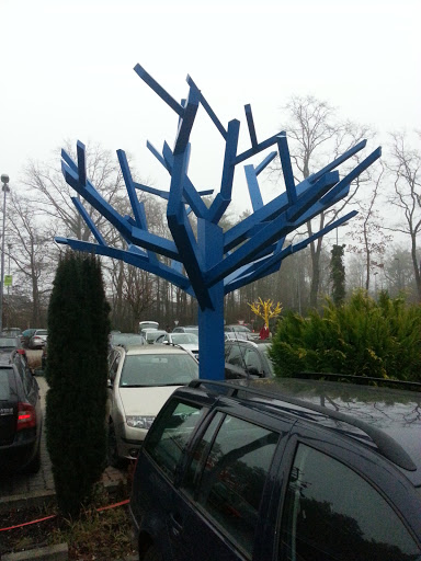 Blue Tree Sculpture