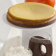 Pumpkin Cheesecake with Bourbon Spiked Cream
