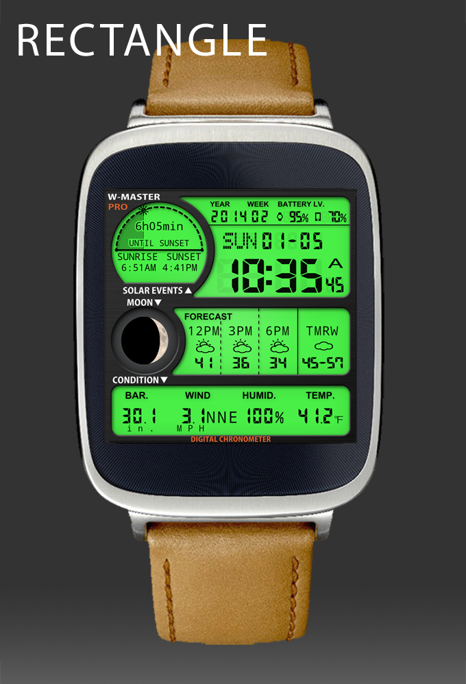 Android application F04 WatchFace for Android Wear screenshort