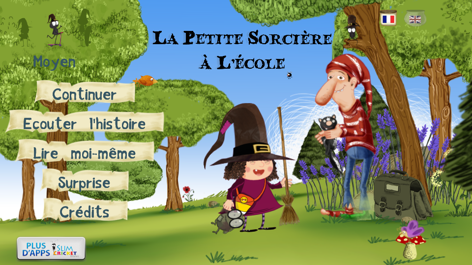 Android application The Little Witch at School screenshort