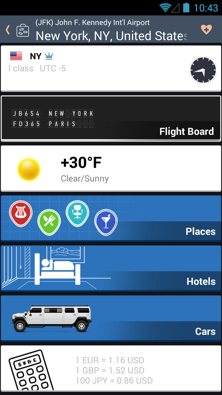 Android application Airline Flight Status Tracker screenshort
