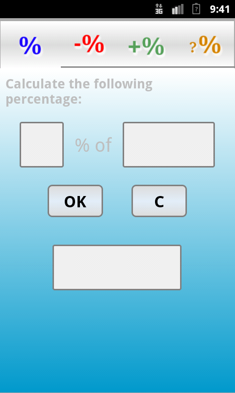Android application Percentage Calculator (PRO) screenshort