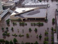 Cedar Rapids Public Library flooded 5' on the first floor