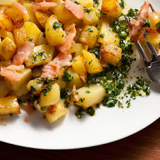 Smoked Salmon Hash with Lemon-Parsley Vinaigrette Recipe