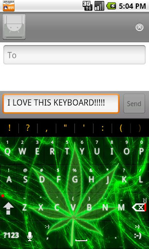 Pot Leaf Keyboard Skin