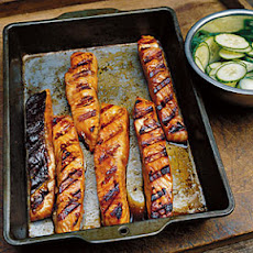 Teriyaki Salmon with Cucumber Salad