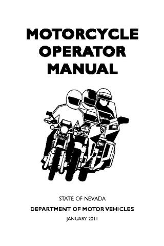 Nevada Motorcycle Manual