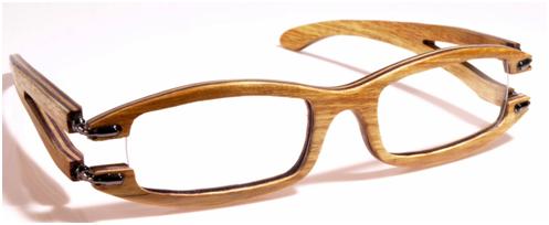 gafas de madera para ver