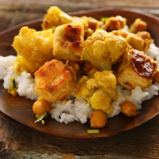 Curried Cauliflower, Chickpeas, and Tofu Recipe
