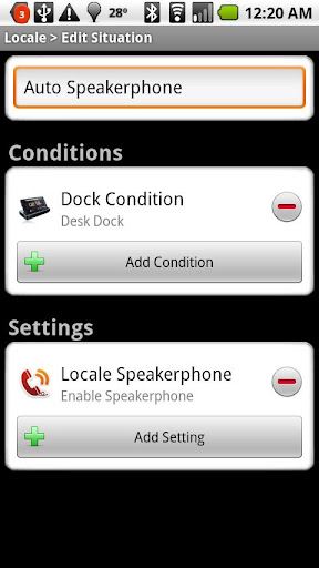 Dock Condition Locale Plug-in