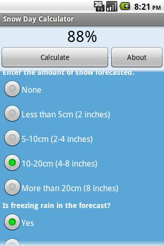 Snow Day Calculator