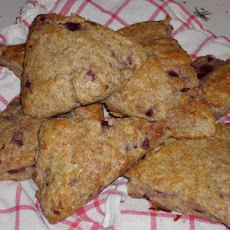Cherry Mascarpone Cream Scones