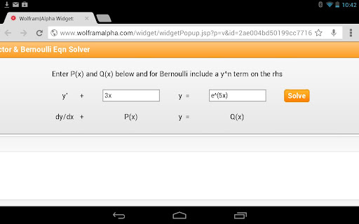 Integrating Factor Calculator