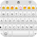 Simple White Emoji Keyboard Apk