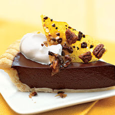 Dark Chocolate Pie with Cocoa Nib Praline