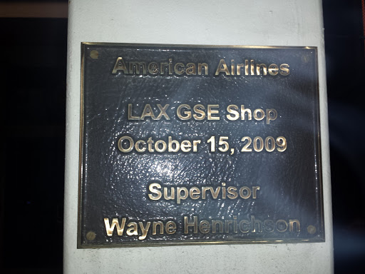 AA LAX GSE Plaque